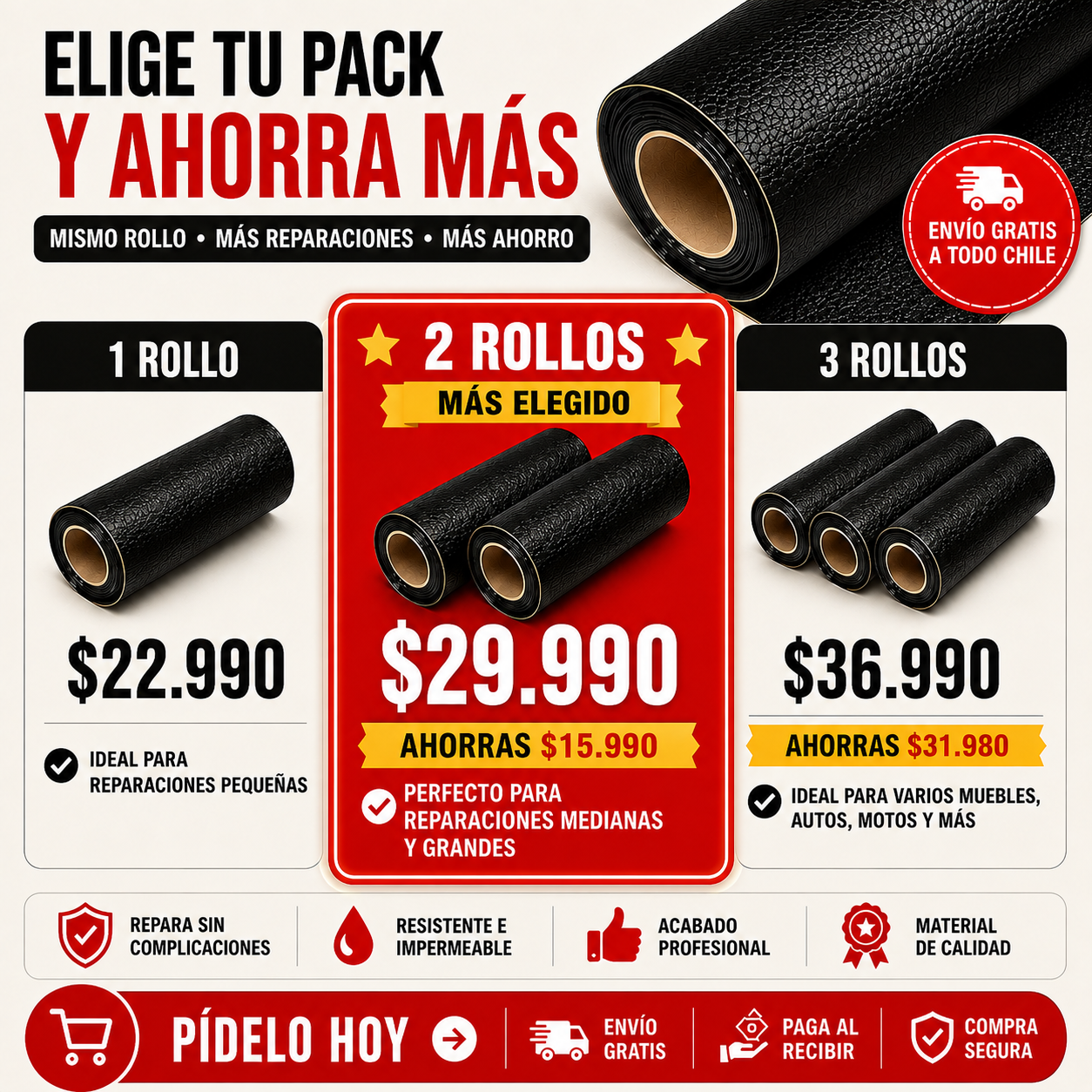 RenovaCuero™ Rayenko — Dale nueva vida a muebles y asientos.