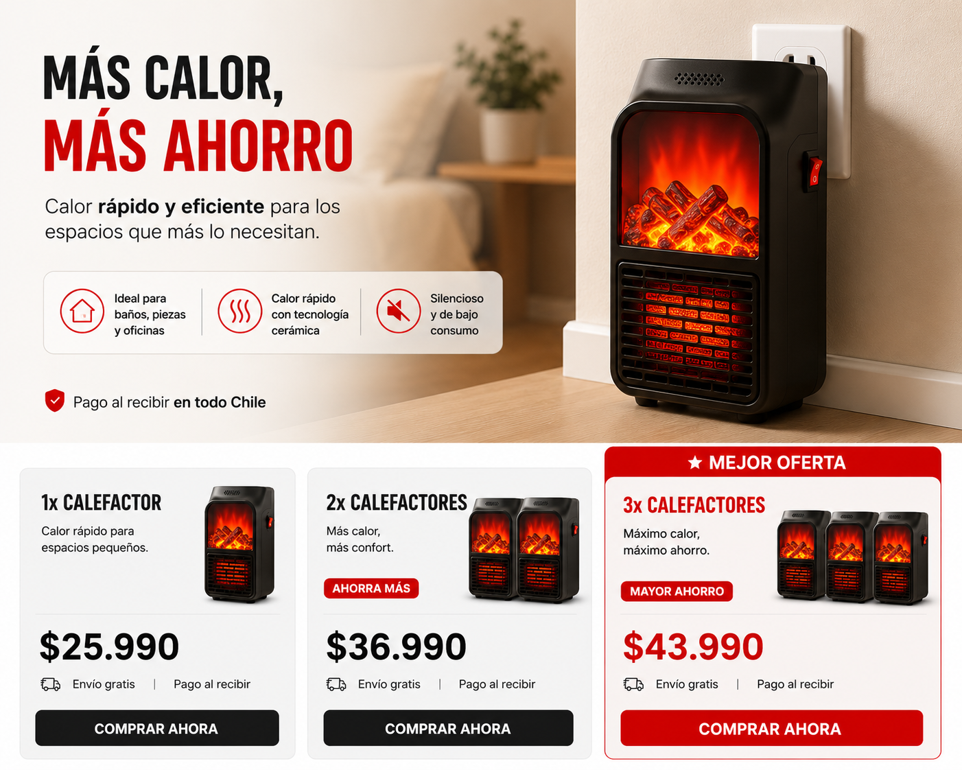 🔥 DEJA DE PASAR FRÍO EN ESPACIOS PEQUEÑOS 🔥