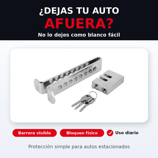 Traba Pedal Shield Rayenko 🔒 Bloquea el pedal y dificulta el robo