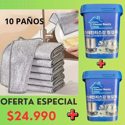 Pack (2 botes de pasta +10 paños PREMIUM)