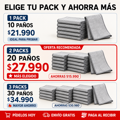 Paños DiamondClean Pro – Facilita la limpieza de suciedad difícil