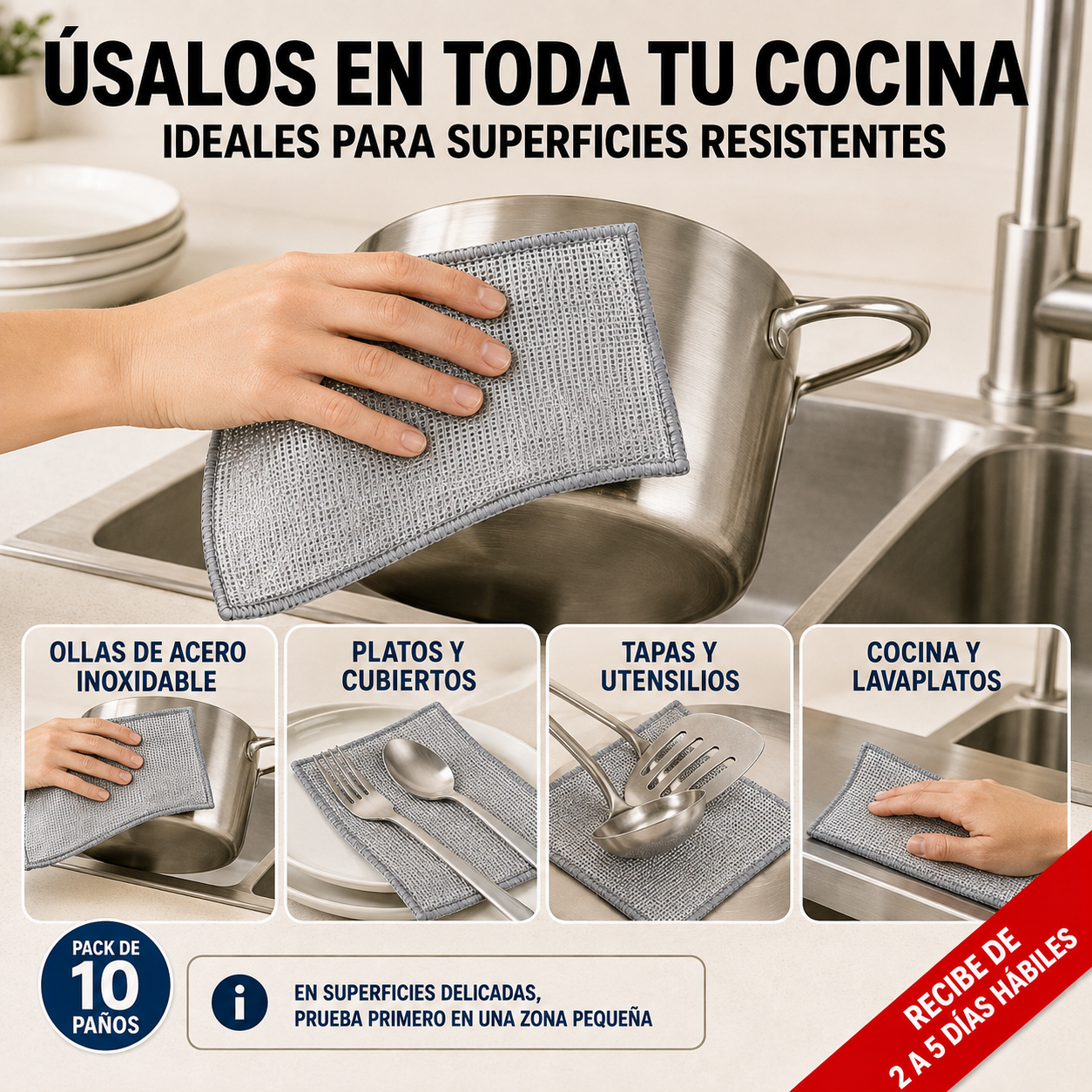 Paños DiamondClean Pro – Facilita la limpieza de suciedad difícil