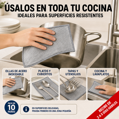 Paños DiamondClean Pro – Facilita la limpieza de suciedad difícil
