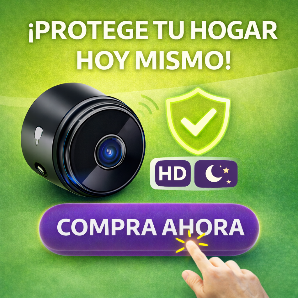 Mini Cámara A9 1080P: Protege tu Hogar en Silencio 🔒