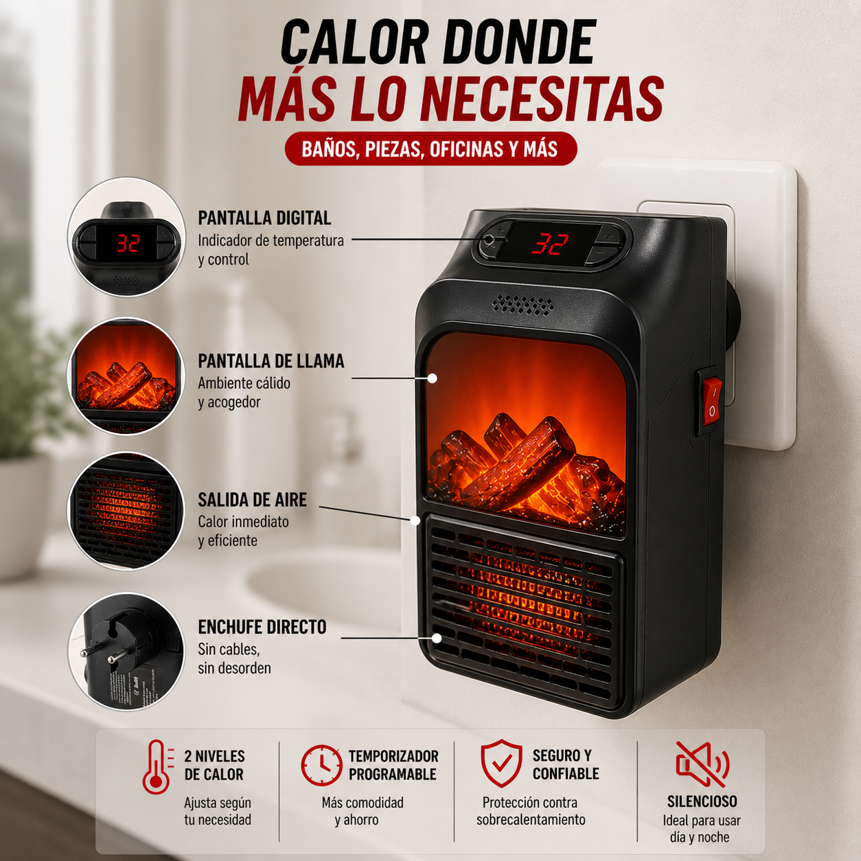 🔥 DEJA DE PASAR FRÍO EN ESPACIOS PEQUEÑOS 🔥