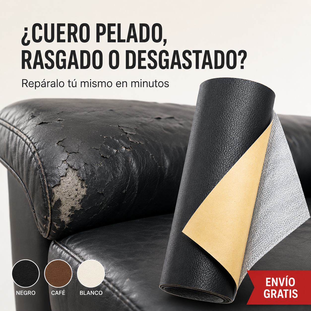 RenovaCuero™ Rayenko — Dale nueva vida a muebles y asientos.