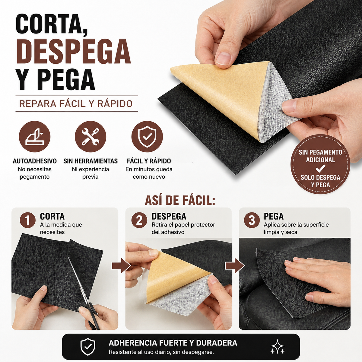 RenovaCuero™ Rayenko — Dale nueva vida a muebles y asientos.