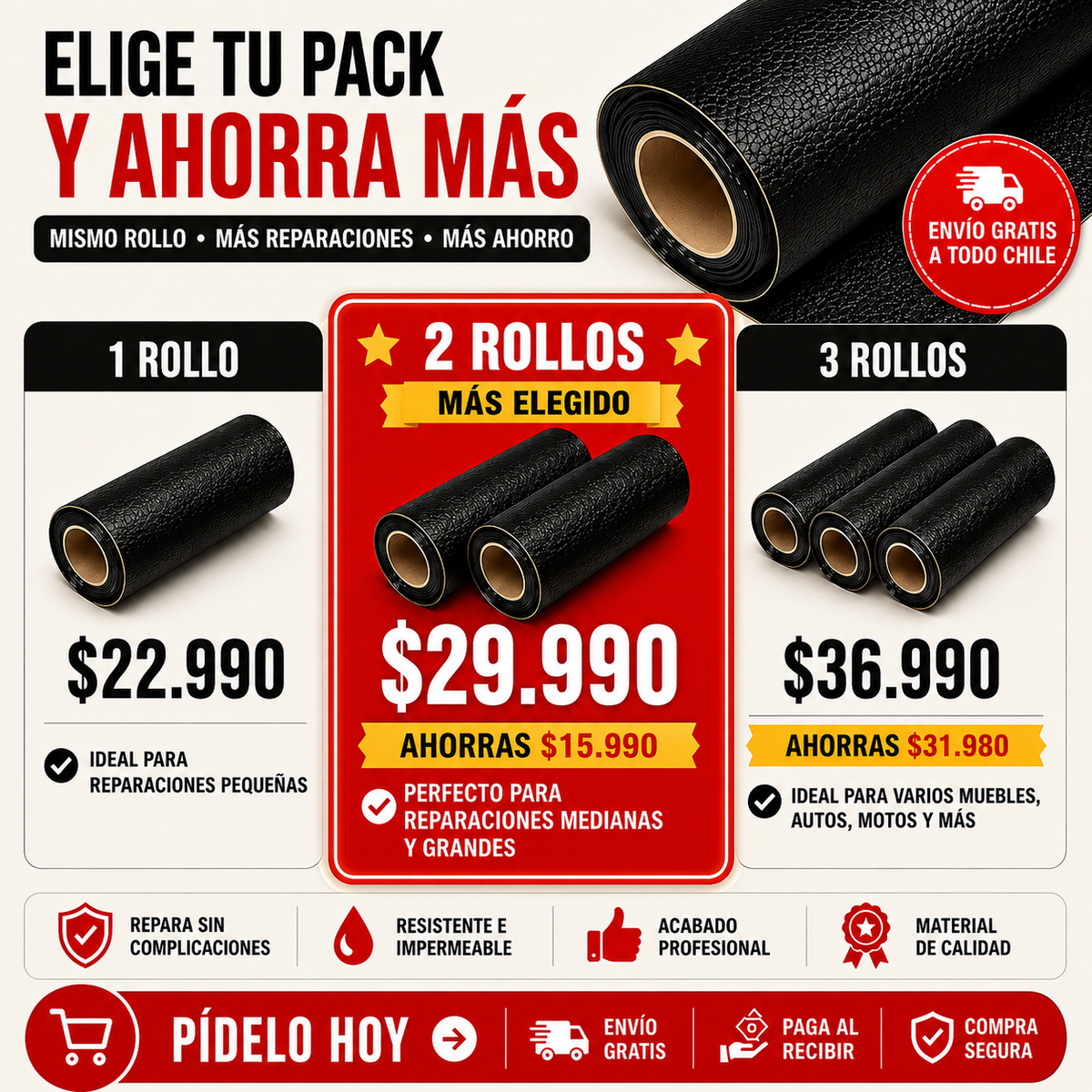 RenovaCuero™ Rayenko — Dale nueva vida a muebles y asientos.